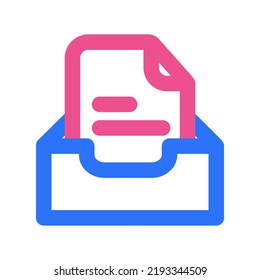 File Storage Icon Two Tone Color