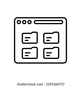 File Storage icon in vector. Logotype