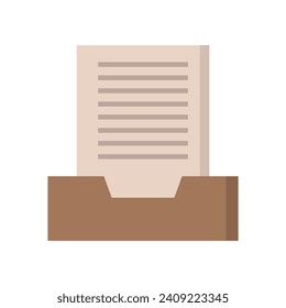 Almacenamiento de archivos ilustrado en fondo blanco