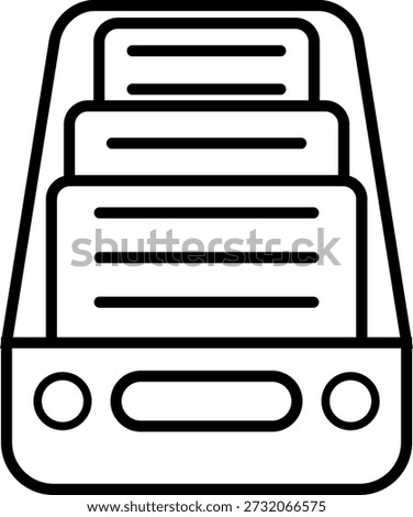 File Structure Organization System Outline Vector