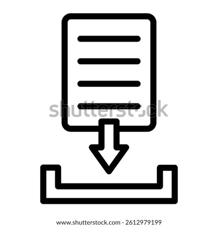 File Submission Vector Line icon Design