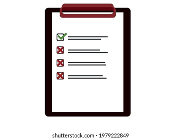 File for survey, clipboard, task list.
Checklist, Checklist for clipboard.web.
Vector design EPS 10.