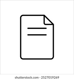 File symbol on transparent background