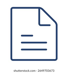 Ícone de texto de arquivo ilustração simples logotipo da estrutura de tópicos