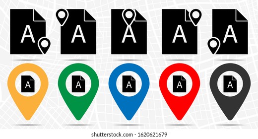 File, text icon. Simple glyph vector of text editor set icons for UI and UX, website or mobile application on white background