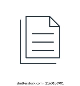 File thin line icon. Element of simple icon for websites, web design, mobile app, info graphics. Thin line icon for website design and development, app development.