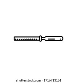 file tool black icon vector illustration
