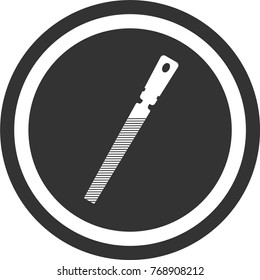 File tool icon , dark circle sign design