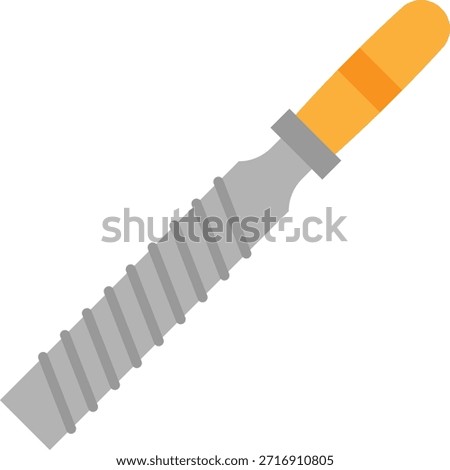 File Tool Illustration for Carpentry Work