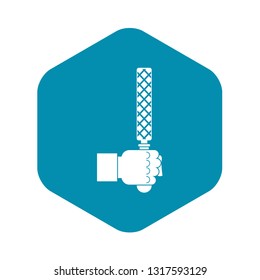 File tool in man head icon in simple style isolated on white background vector illustration