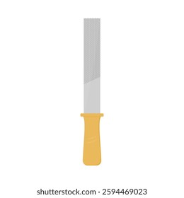 file tool. tools. carpentry. scraping iron. metal work, steel, iron. vector illustration. industry