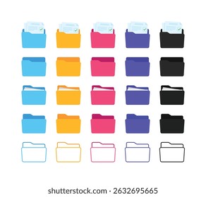 File transfer of document in folder, cloud storage, file transfer encrypted form, connection docs information migration. Access to remote file documents and folder. Document icon vector Illustration.