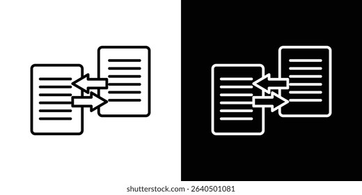 File transfer icon Graphic vector set for ui design
