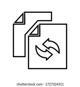 file transfer icon or logo isolated sign symbol vector illustration - high quality black style vector icons
