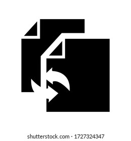 file transfer icon or logo isolated sign symbol vector illustration - high quality black style vector icons
