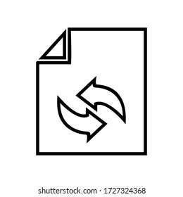 file transfer icon or logo isolated sign symbol vector illustration - high quality black style vector icons
