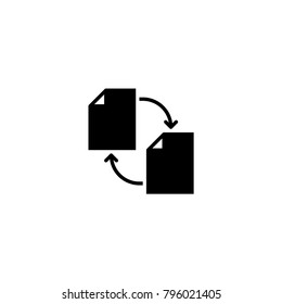 file transfer icon. sign design