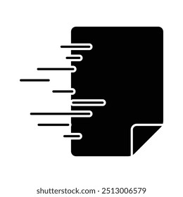 file transfer icon solid vector design in trendy style