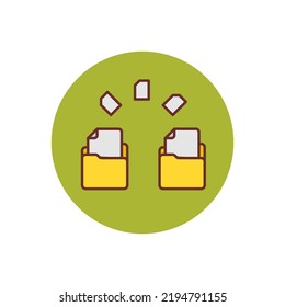 File Transfer icon in vector. Logotype