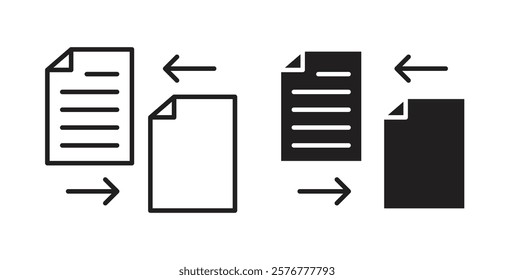 File transfer icons pack for ui designs