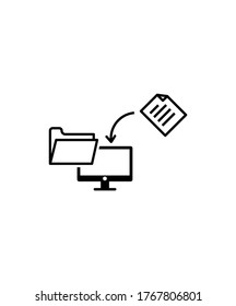 file transfer icon,vector best flat icon.