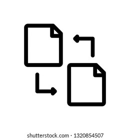 File Transfer Line Icon