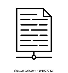 File, transfer, share icon vector image. Can also be used for online education. Suitable for use on web apps, mobile apps and print media.