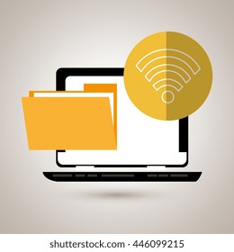file transfer in social networks isolated icon design, vector illustration  graphic 
