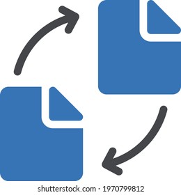 file transfer vector glyph colour icon