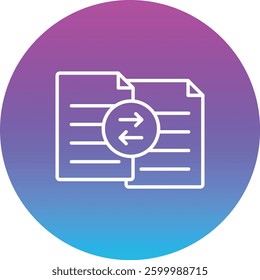 File Transfer vector icon. Can be used for printing, mobile and web applications.