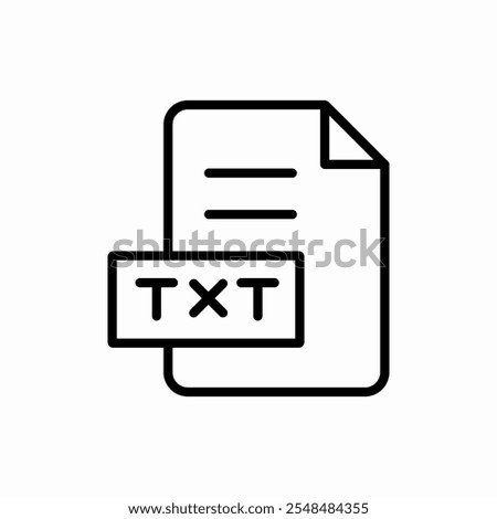 file txt document icon vector sign