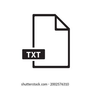 file txt icon vector flat design