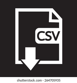 File Type CSV Icon