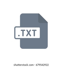 File type document format icon txt