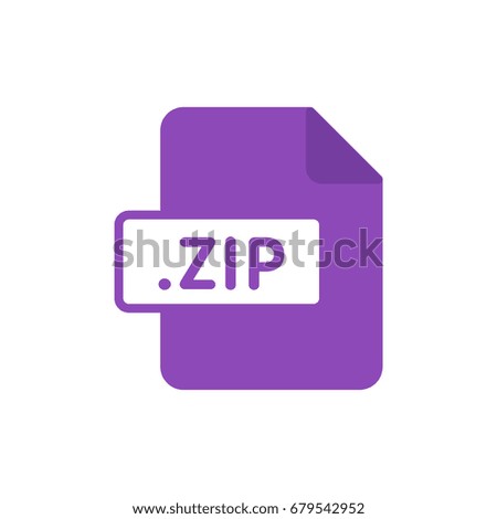 File type document format icon zip