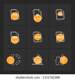 file type  files  documents  file   doc  ai  psd  pdf  png  jpg  dmg  exe  msd  apk  txt docx xls  html  css   wav mp3  mp4  db  eps  svg icon vector design  flat  collection style creative  icons