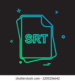 File type icon design vector