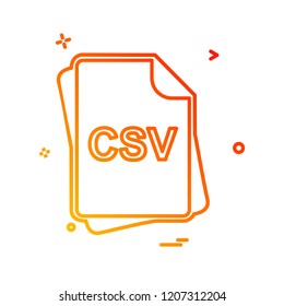 File type icon design vector