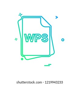 File type icon design vector