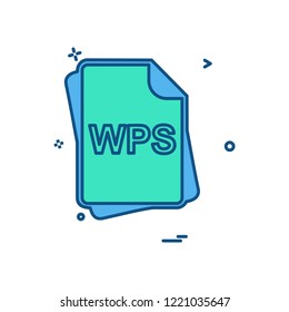 File type icon design vector