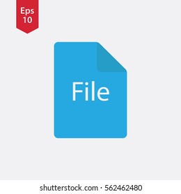 File Type Icon. File Extension. Vector Illustration