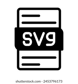 file Type Icon. Files document graphic design. with outline style. vector illustration. svg