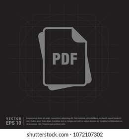 file type icons - Black Creative Background