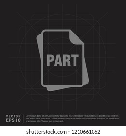 file type icons - Black Creative Background - Free vector icon