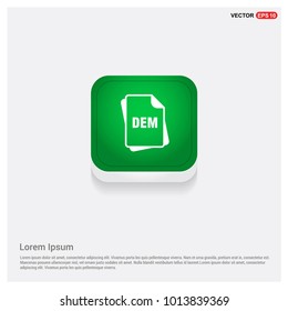 file type icons Green Web Button