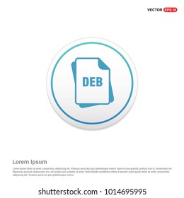 file type icons Hexa White Background icon template