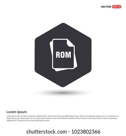 file type icons Hexa White Background icon template