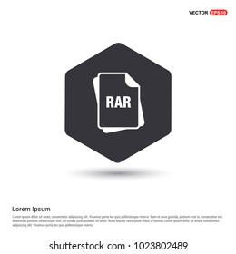 file type icons Hexa White Background icon template