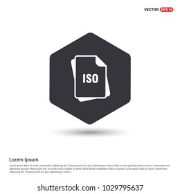 file type icons Hexa White Background icon template