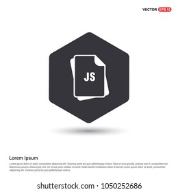 file type icons Hexa White Background icon template